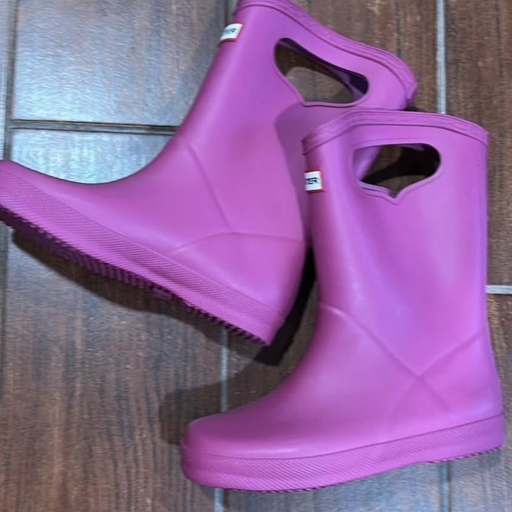 Hunter pink rain boots